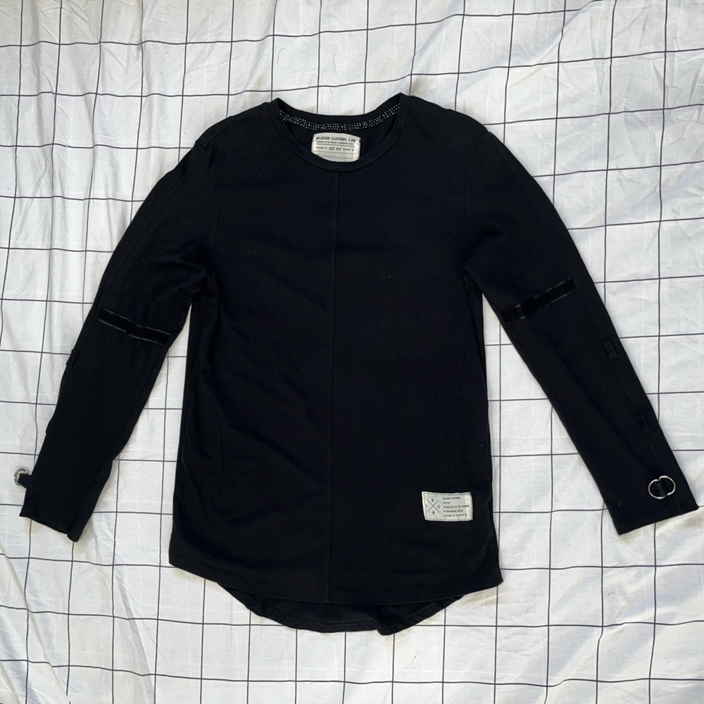 Religion Clothing. Black long sleeve shirt.